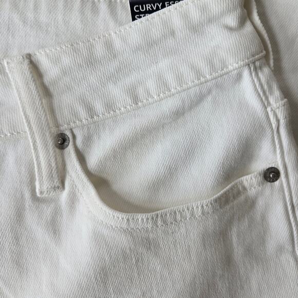 J. Crew Factory Curvy Essential Straight White Jean 33P NWT - Picture 5 of 10